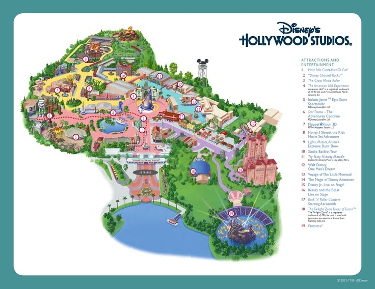 Disney Hollywood Studios Printable Map Printable New Year Banners