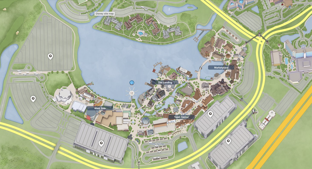 Disney Springs Map Printable