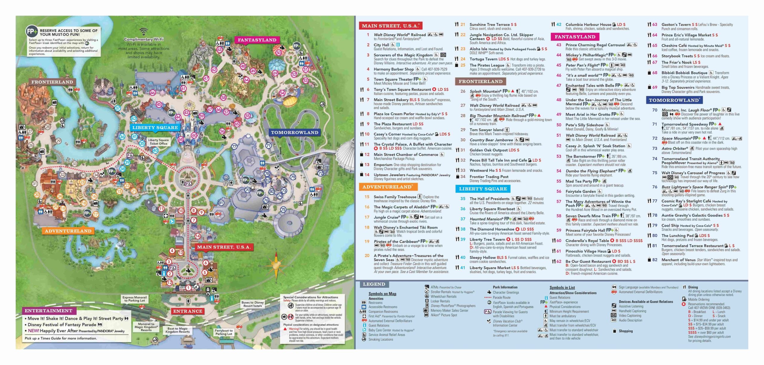 Disney World Magic Kingdom Printable Map Nbase