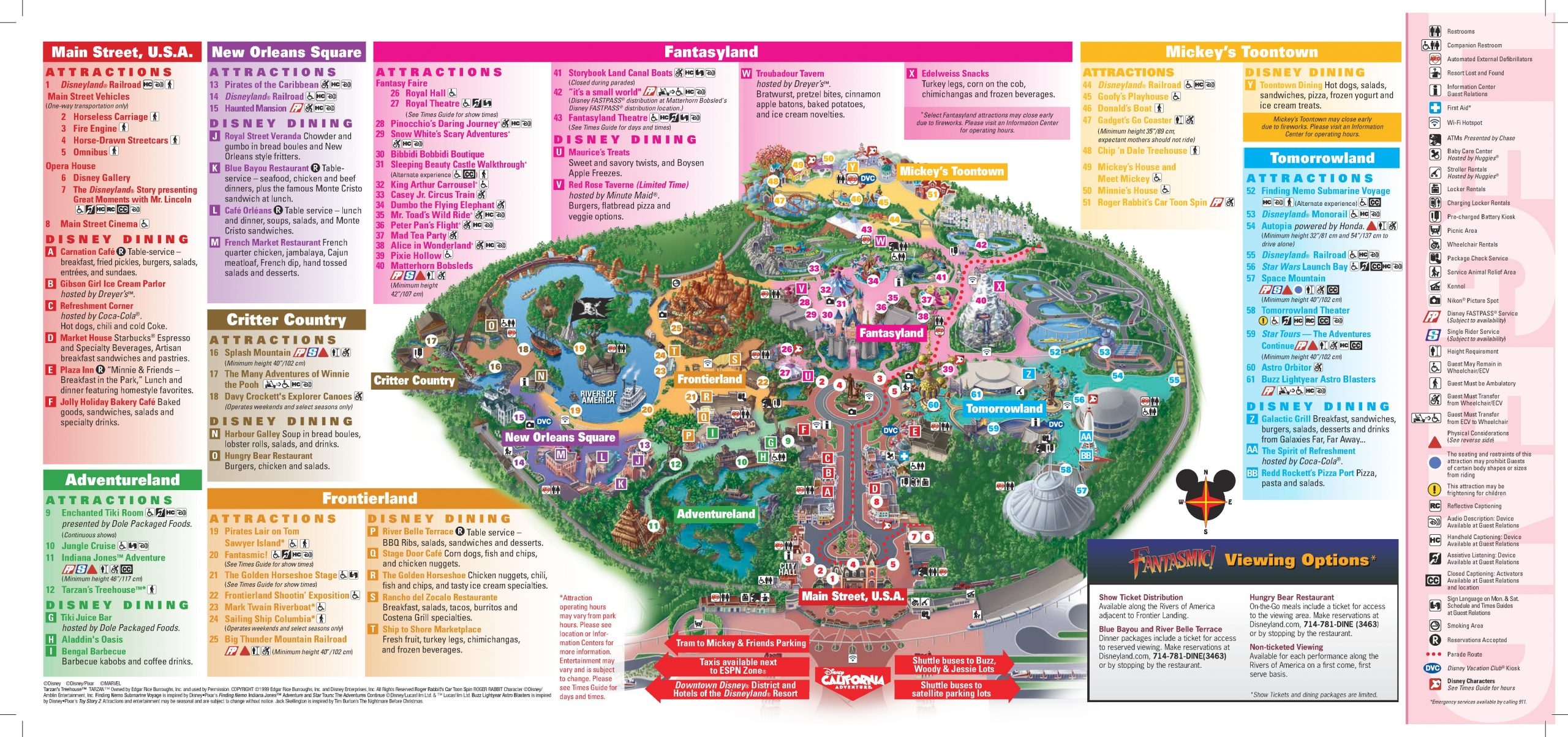 Disneyland Map Printable 2024