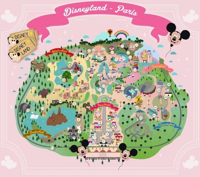 Disneyland Paris Printable Map