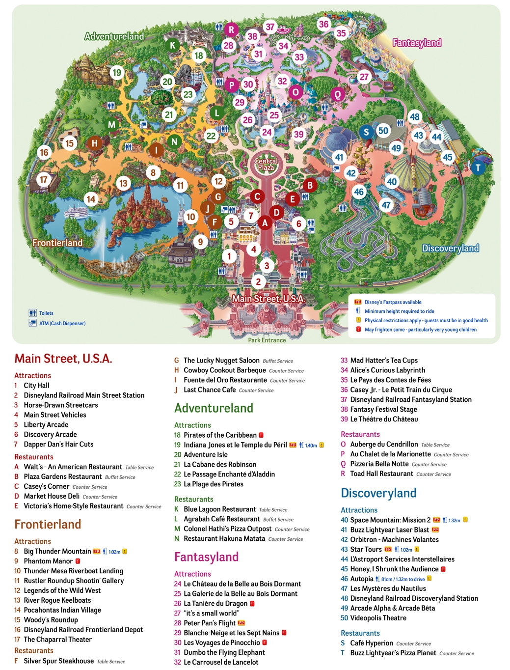 Disneyland Paris Printable Map