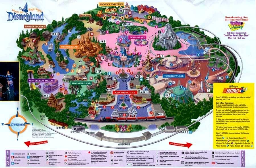 Disneyland Park Map 2025 Printable