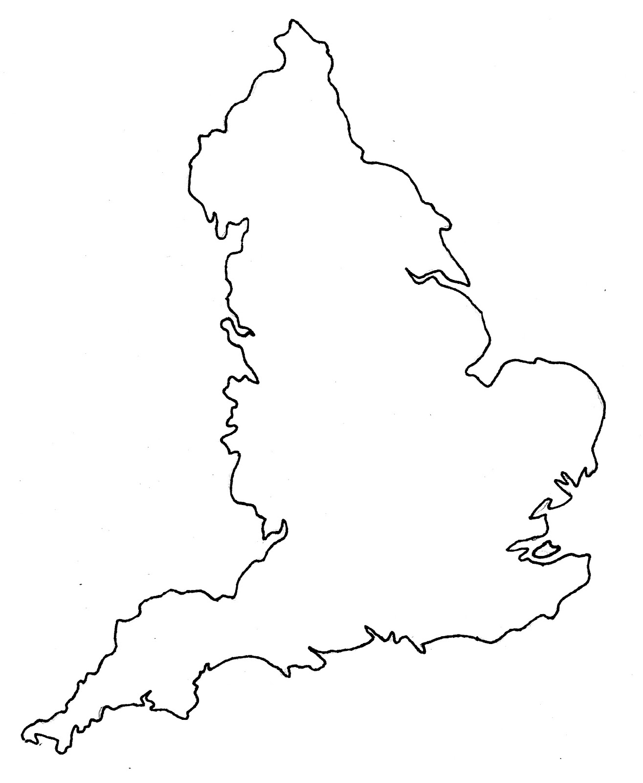 England Map Printable