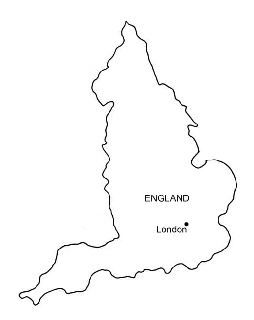 England Map Printable