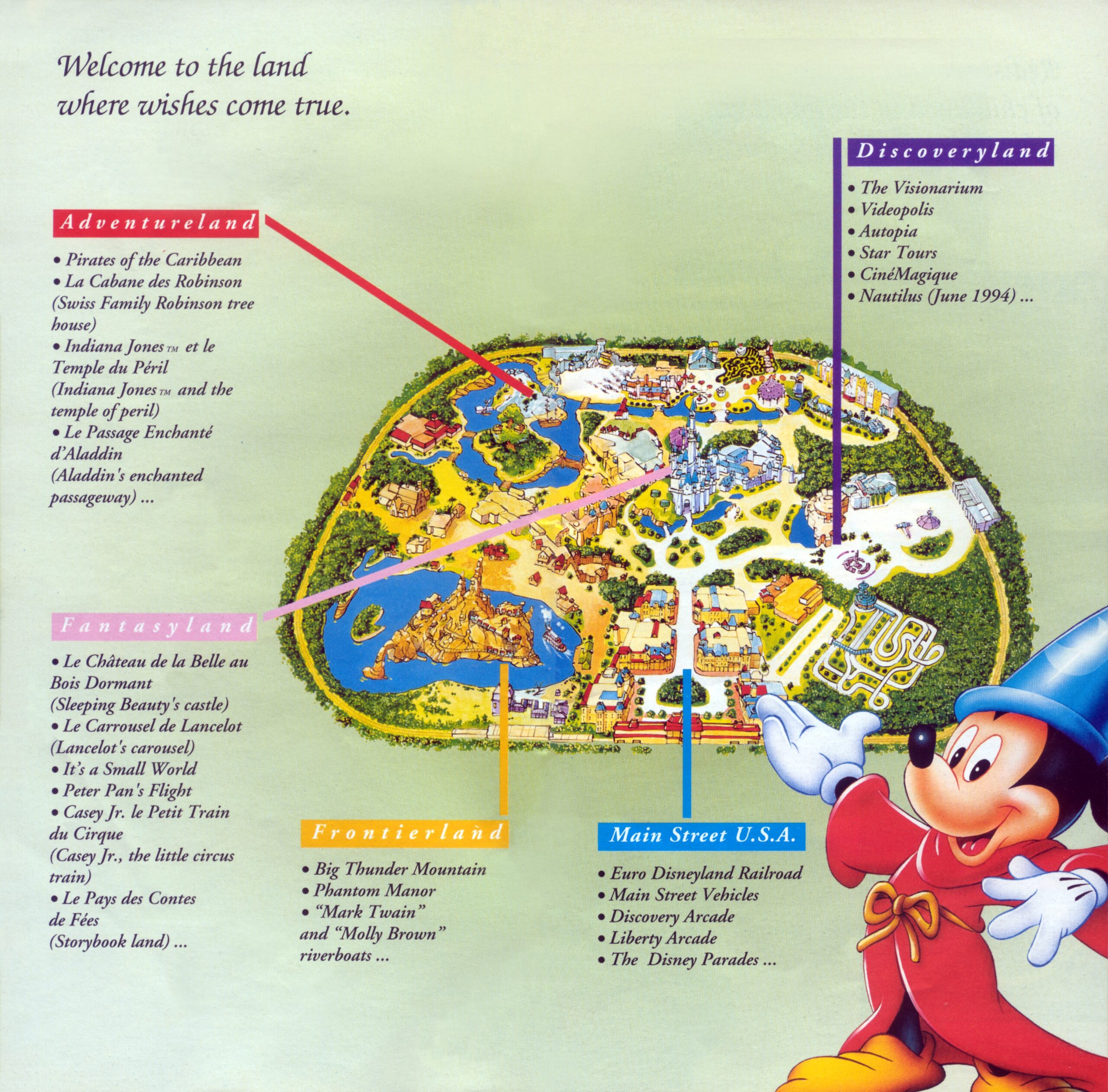 Euro Disney Printable Map