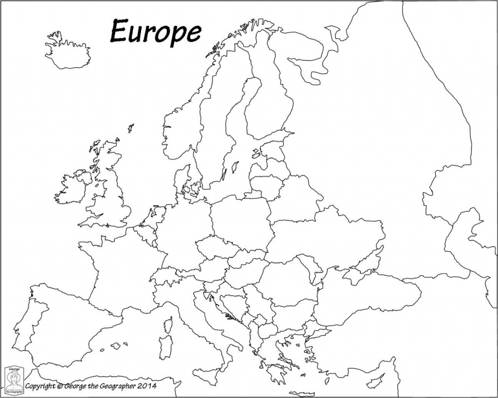 Europe Blank Map Printable