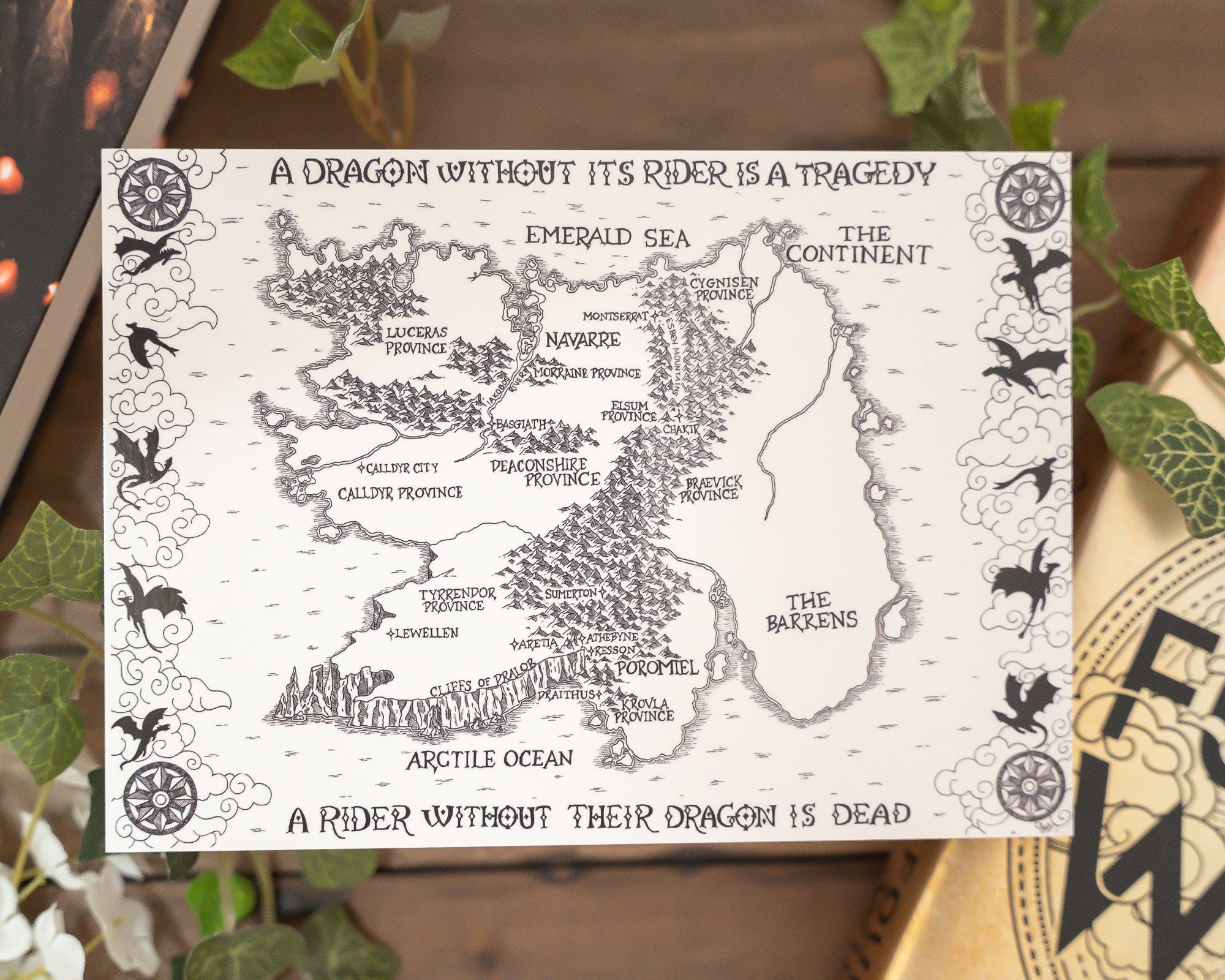 Fourth Wing Map Printable Printable Map