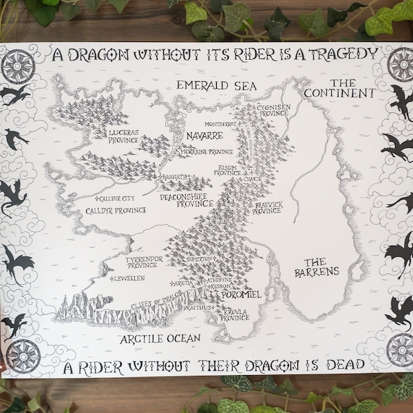Fourth Wing Map Printable