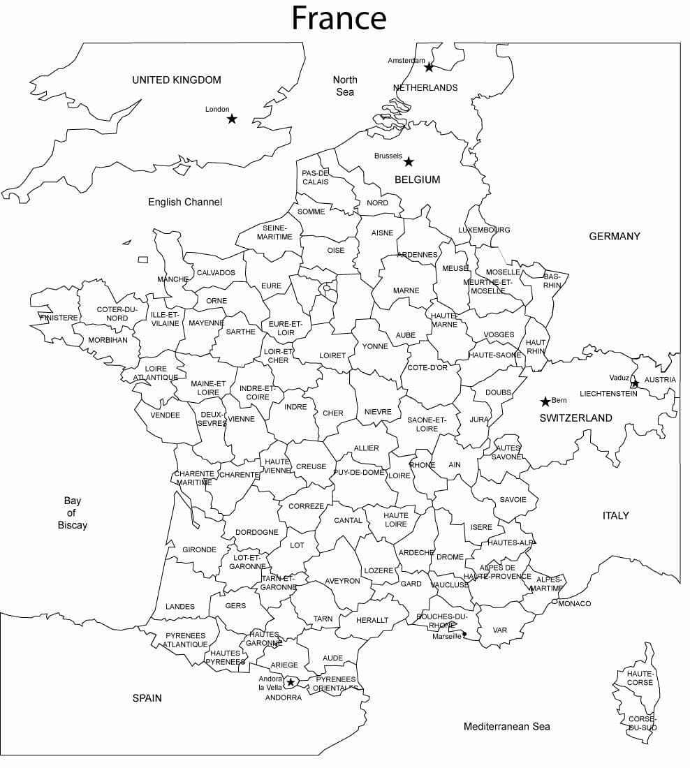 France Map Printable Coloring Page Download Print Or Color Online 