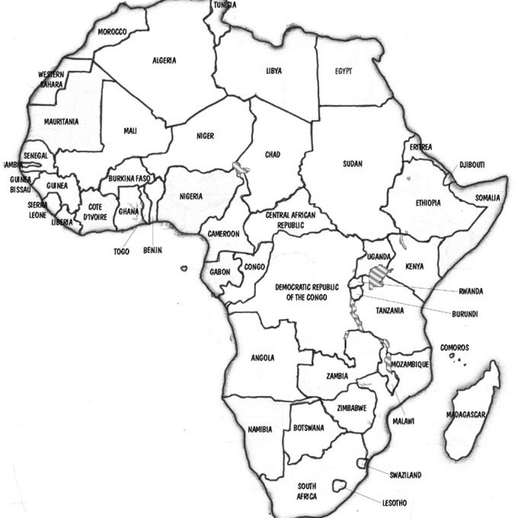 Free Blank Printable Africa Map Easy Download Printables For Everyone