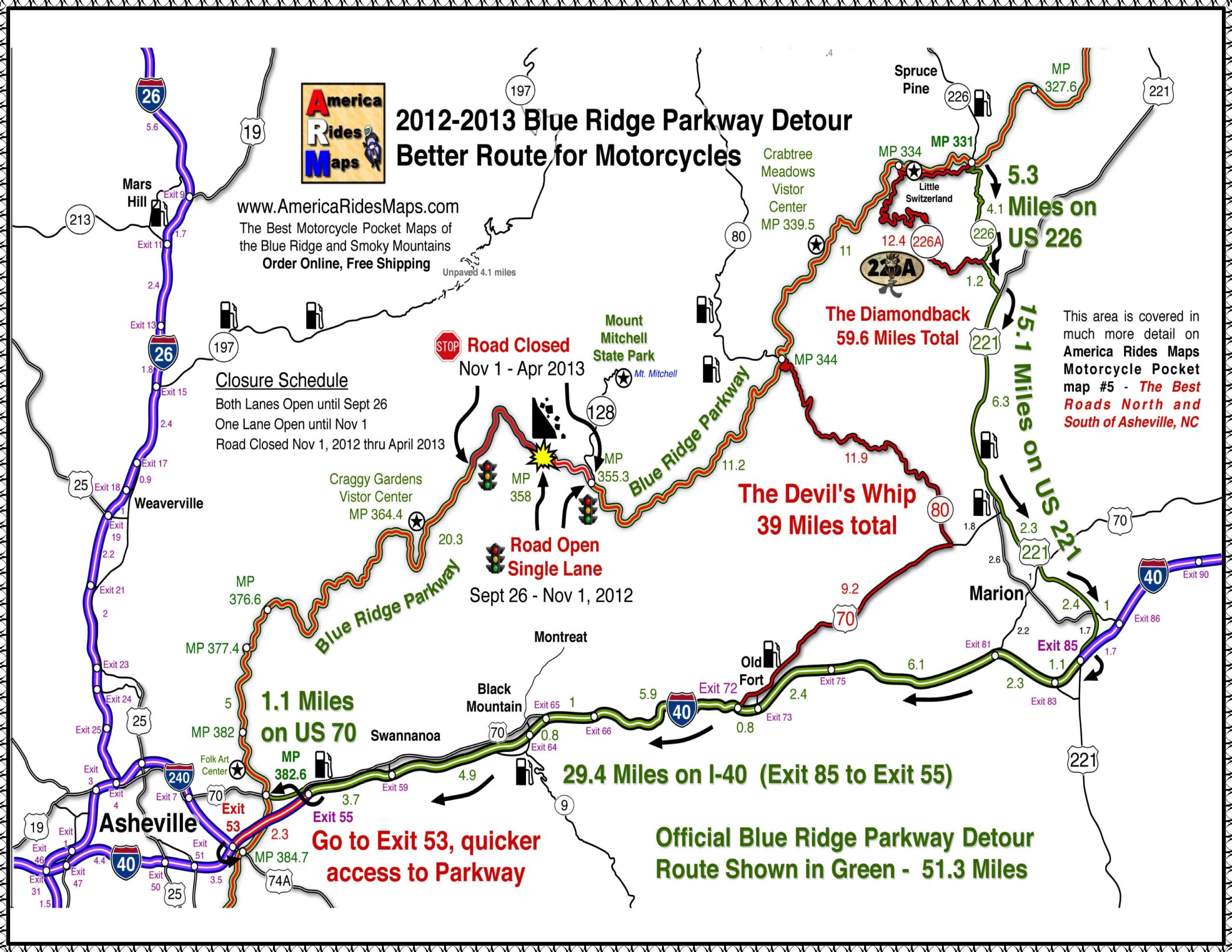 Free Blue Ridge Parkway Printable Map Guide PDF Printables For 