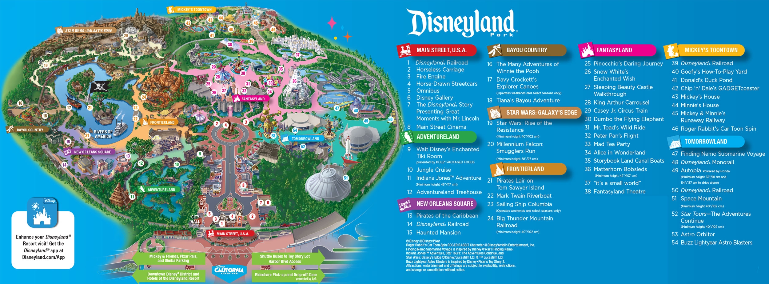 Free Disneyland CA Printable Map Guide PDF 2024 Printables For 