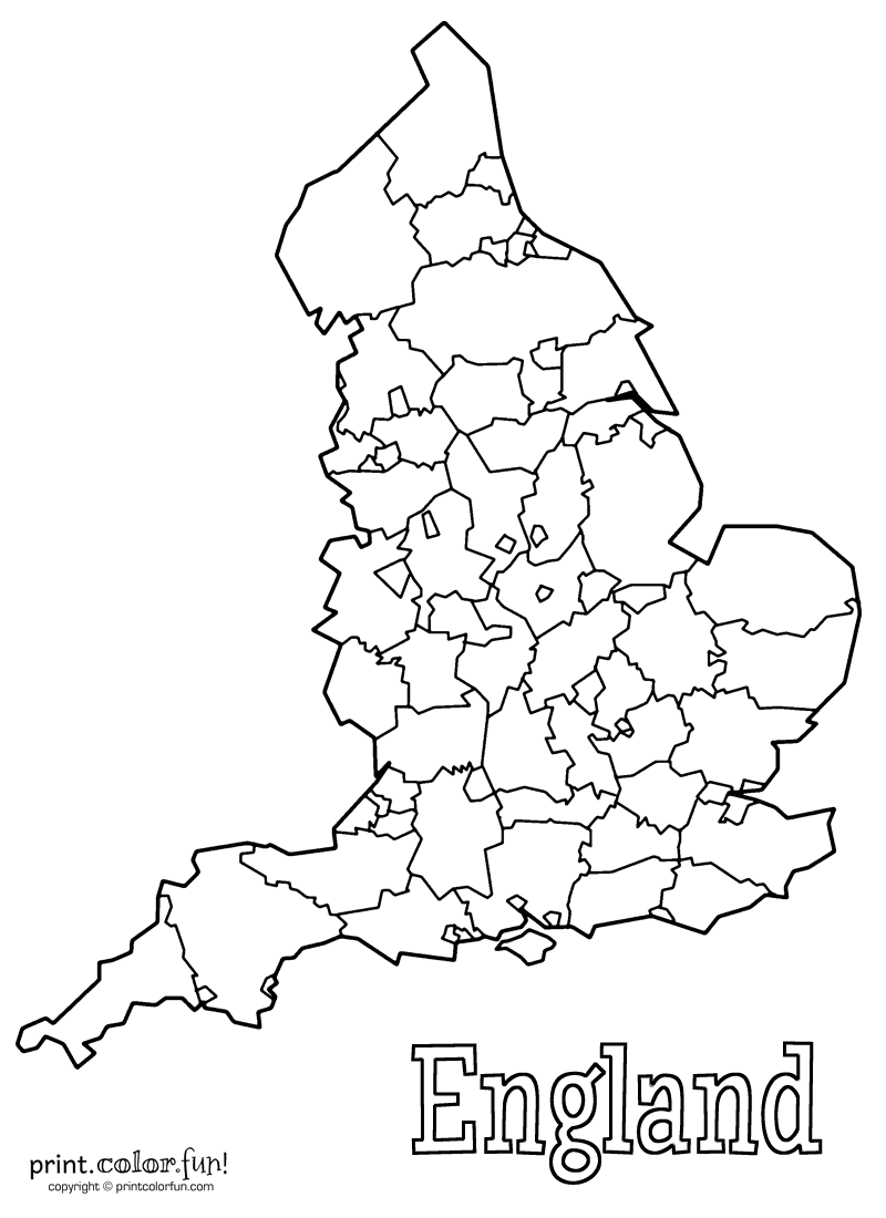 Free England Printable Map Easy Download Printables For Everyone