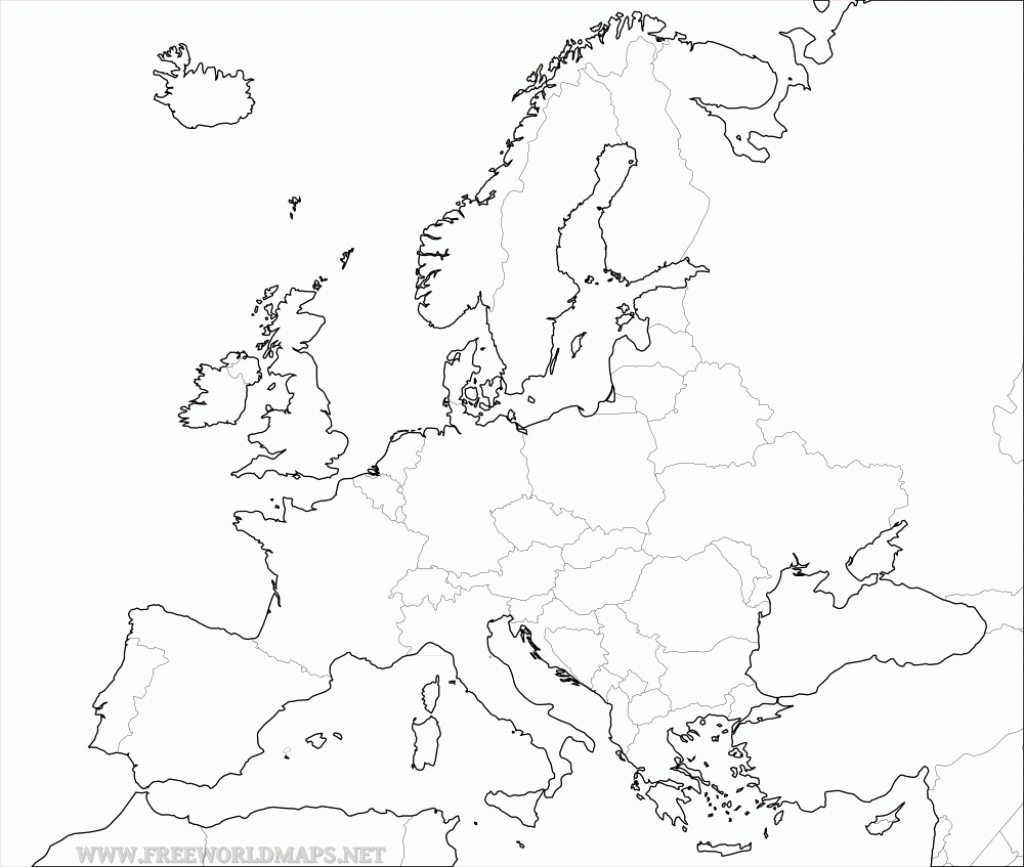Free European Map Blank Printable Download Use Printables For