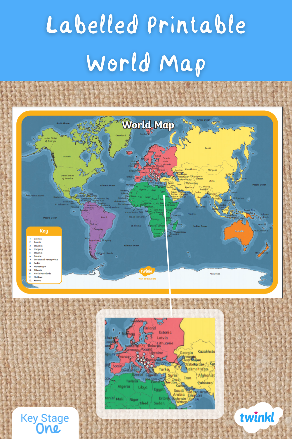 Free Labelled World Map Printable Year Edition Printables For Everyone