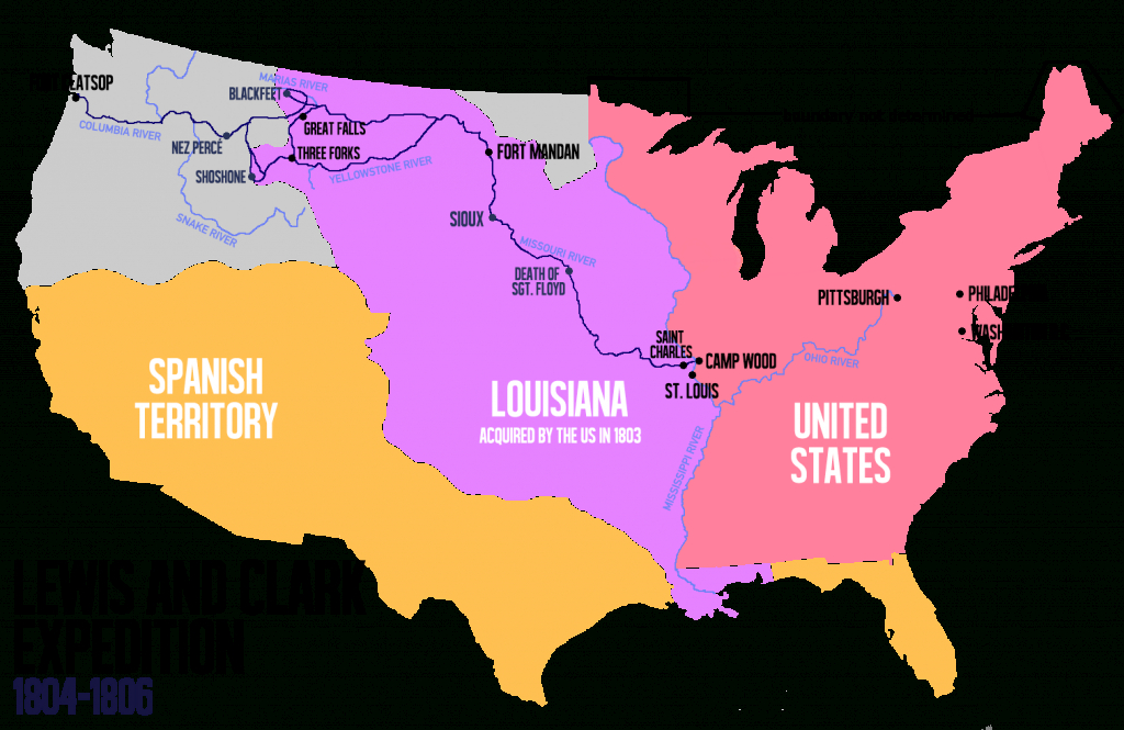 Free Lewis Clark Expedition Map Printable Adams Printable Map