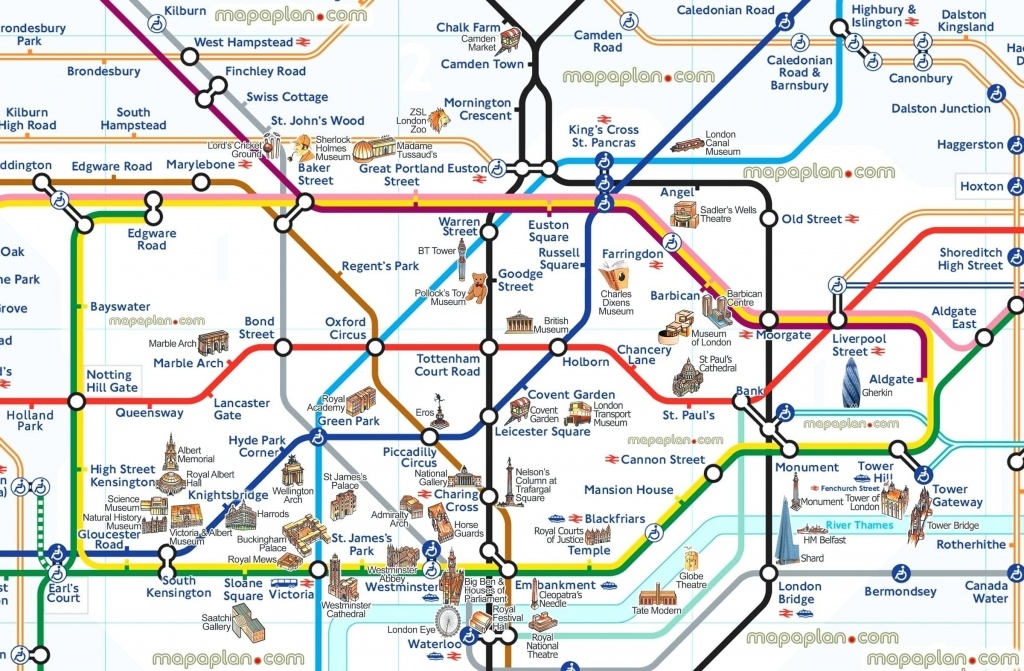 Free London Attractions Map Printable Your Guide Printables For 