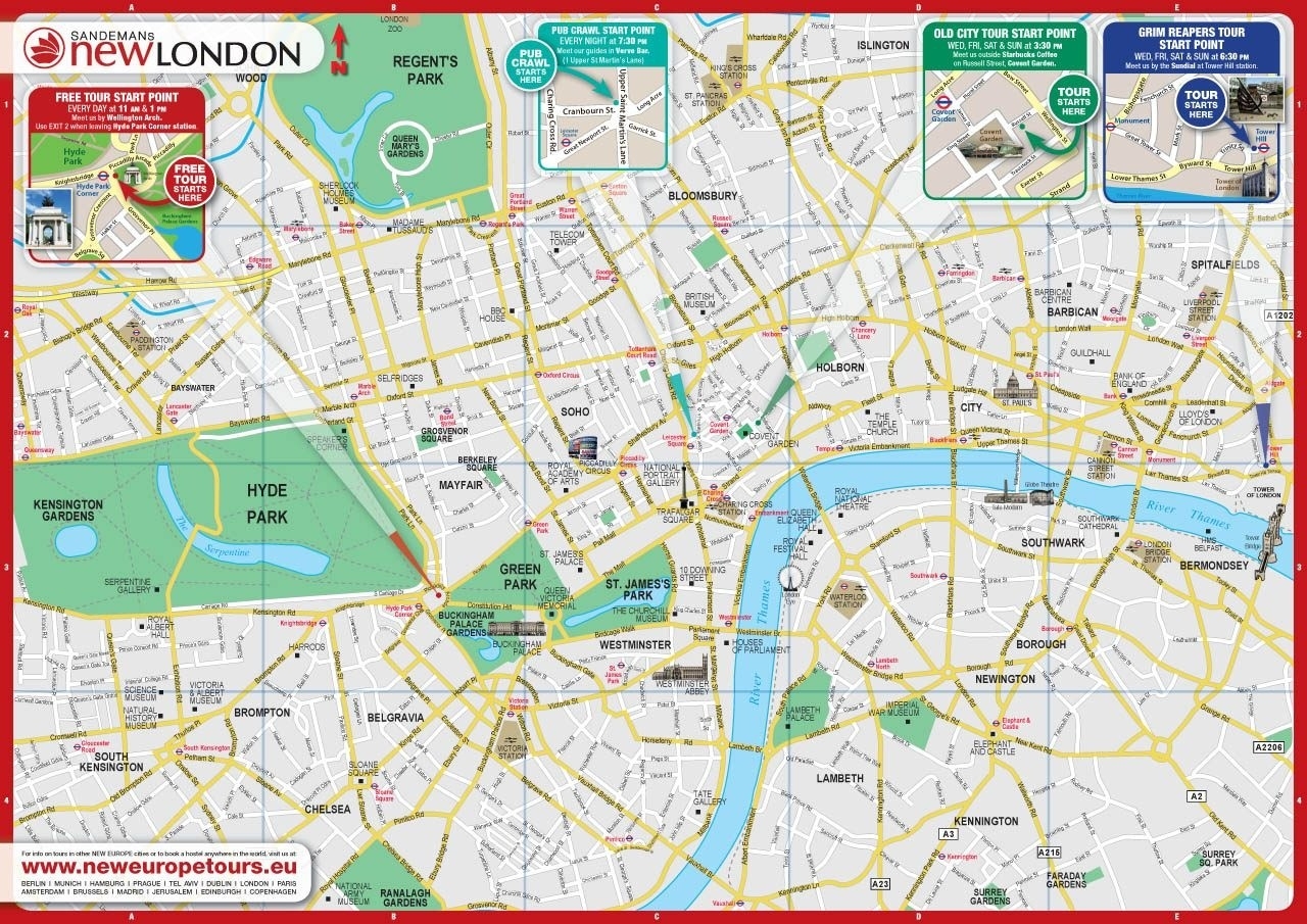 Free London Sightseeing Map Printable PDF Guide Printables For Everyone