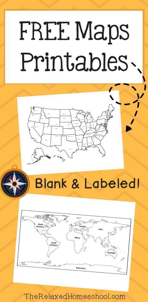 FREE Map Printables For Geography Learning