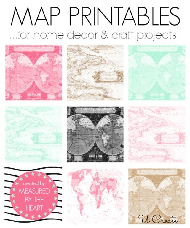 Free Map Printables Printable Maps Crafts Diy Printables