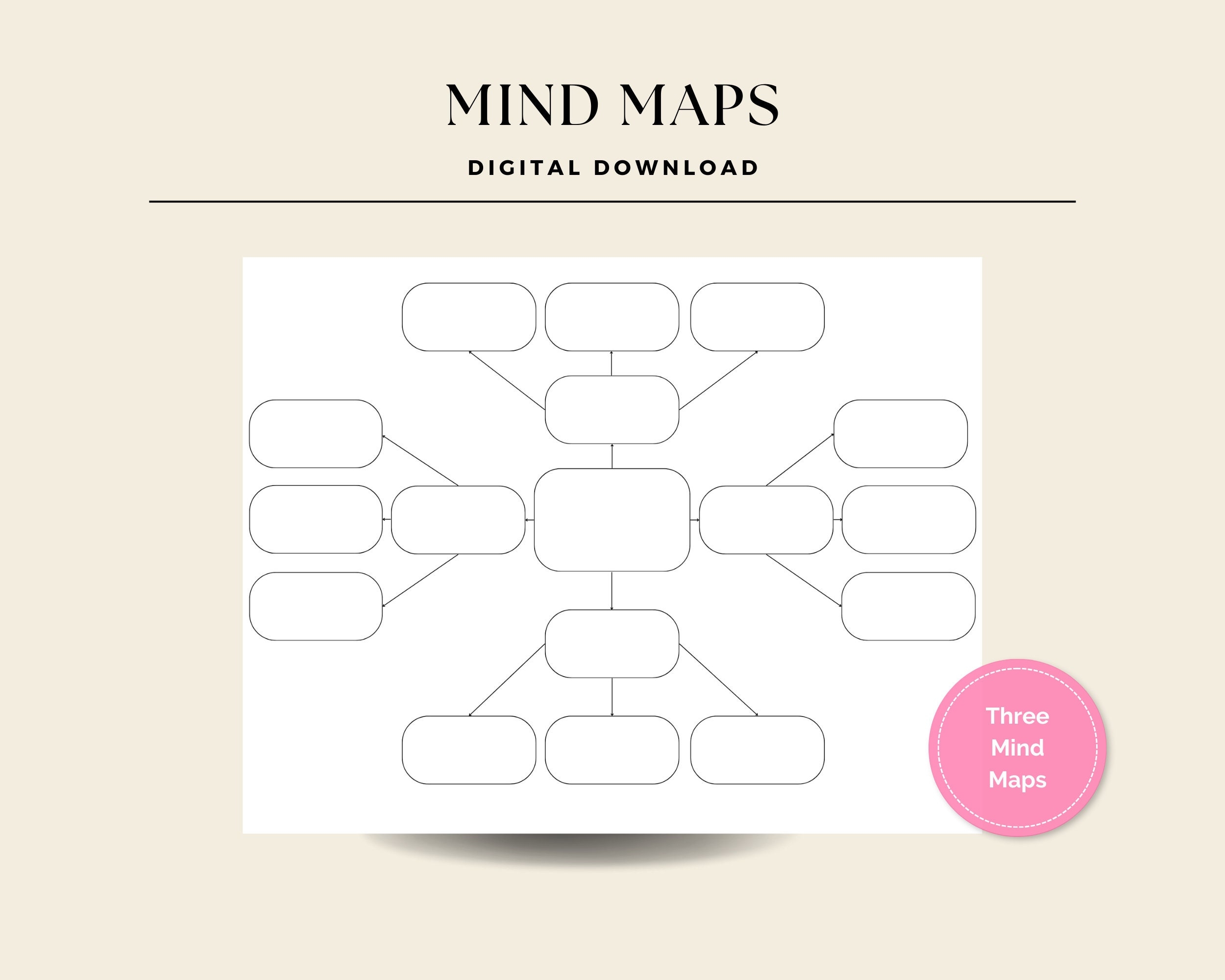 Free Mind Map Template Printable Easy Download Printables For Everyone