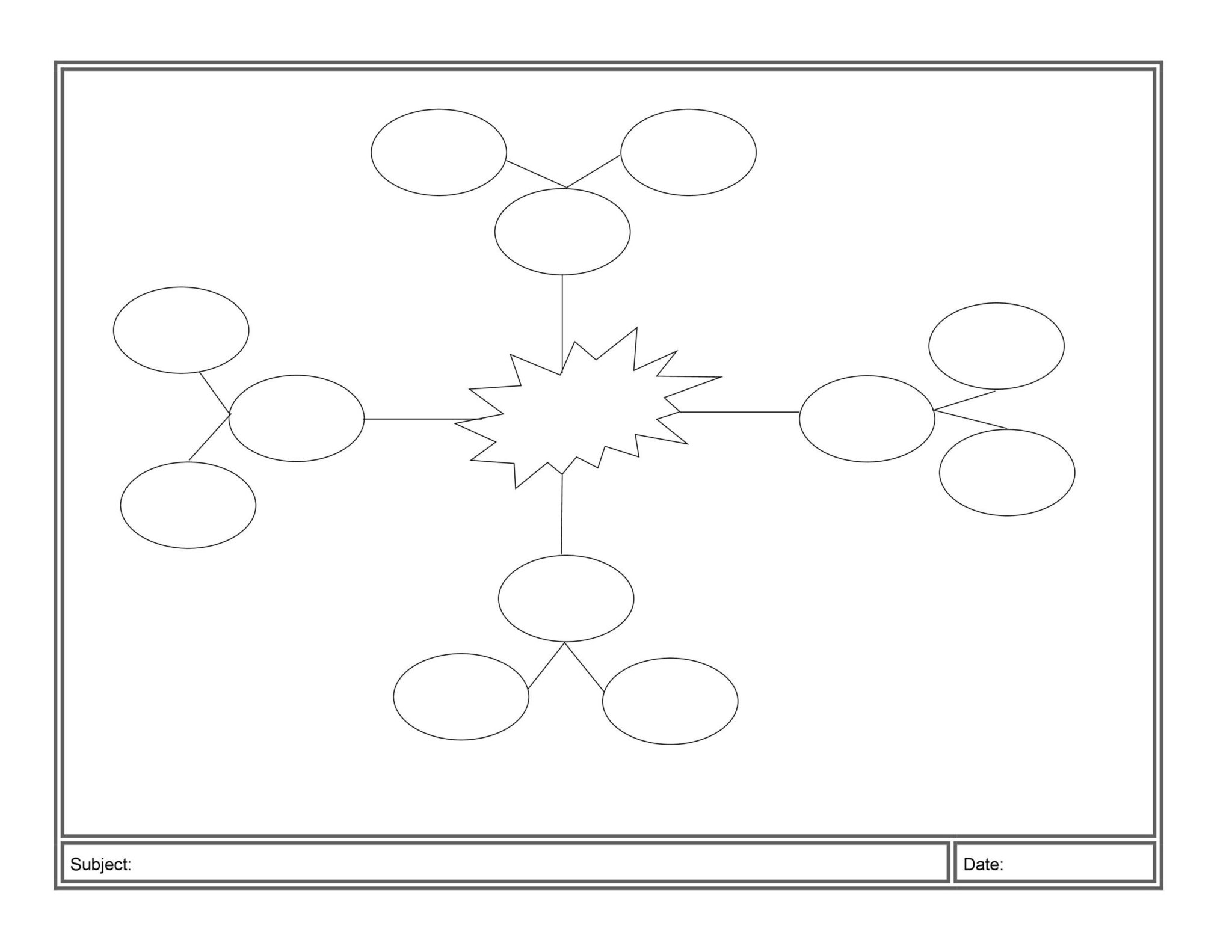 Mind Map Template Printable - Download Free Printable Templates