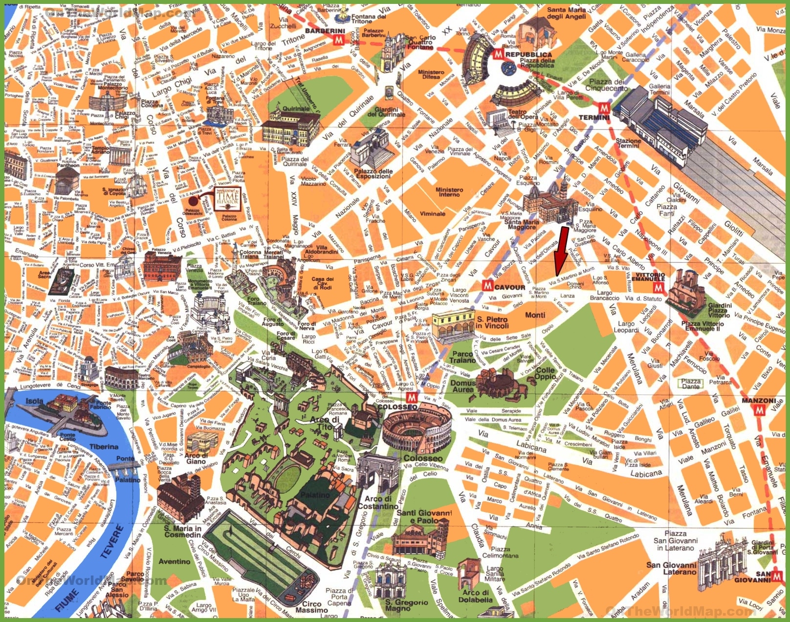 Free Printable City Map Of Rome Easy To Use Printables For Everyone