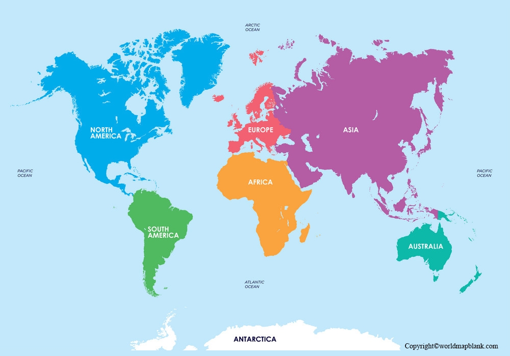 Free Printable Continent Map