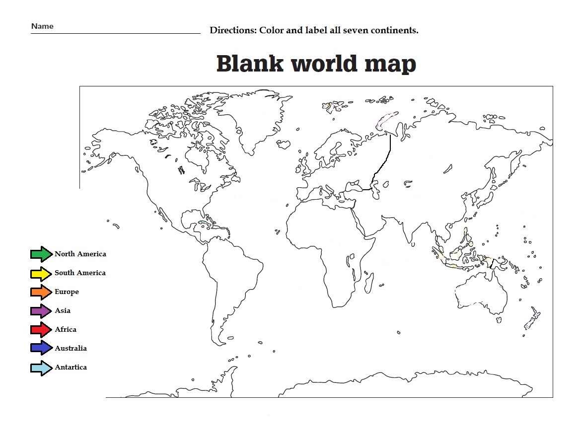 Free Printable Continent Map Date Edition Printables For Everyone