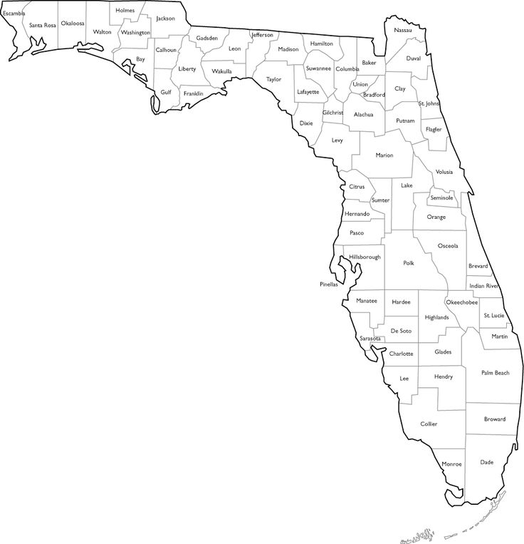 Free Printable Florida County Map Printable New Year Banners