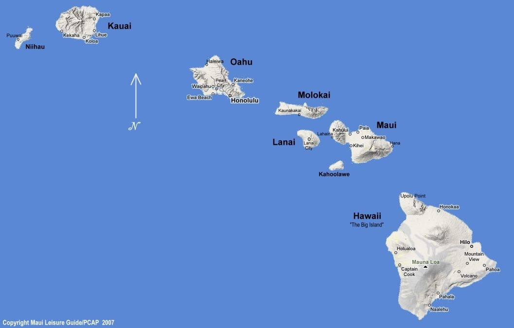 Free Printable Hawaiian Islands Map Detailed More Printables For 