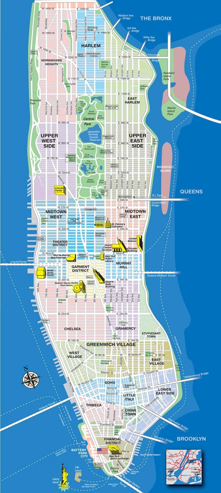 Free Printable Manhattan Map Your NYC Guide Printables For Everyone