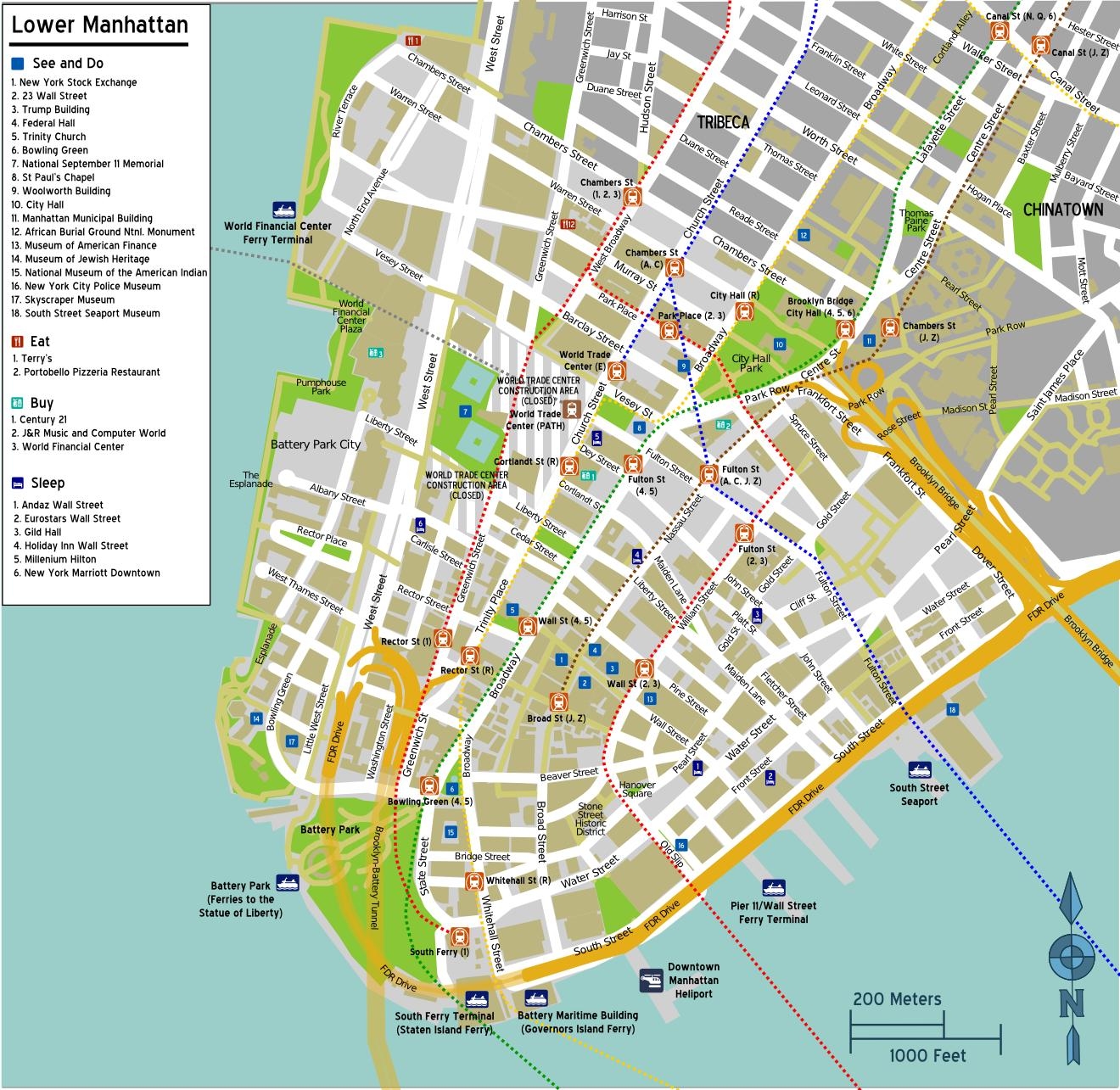 Free Printable Manhattan Street Map Your NYC Guide Printables For 