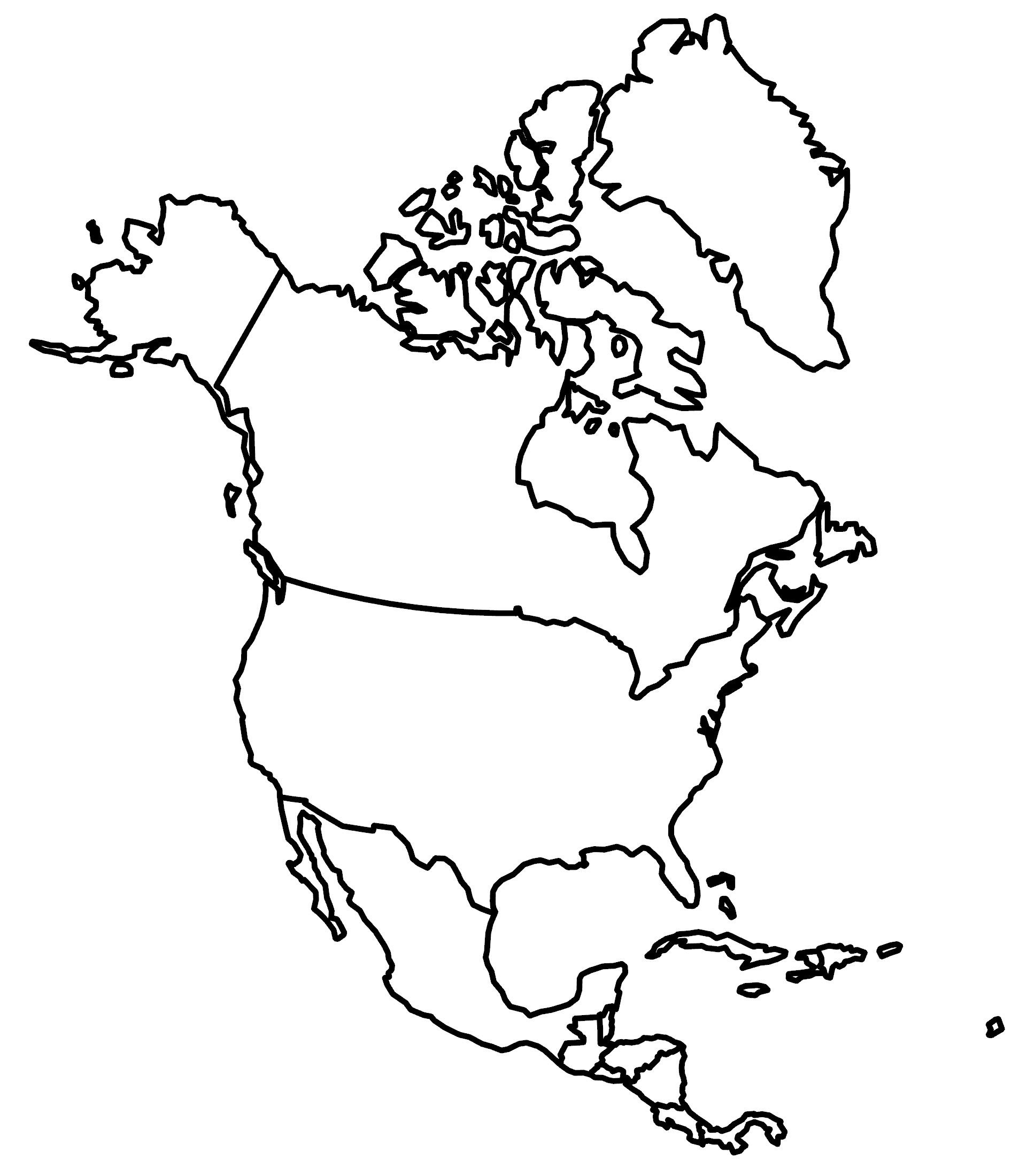 Free Printable Map North America FREE Printable