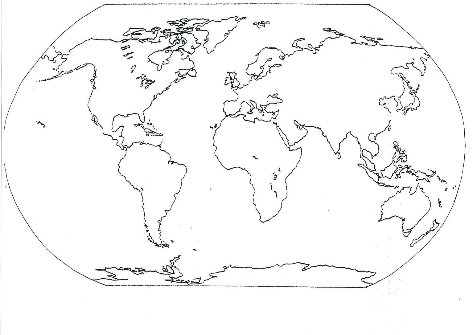 Free Printable Map Of Continents Easy Download Printables For Everyone