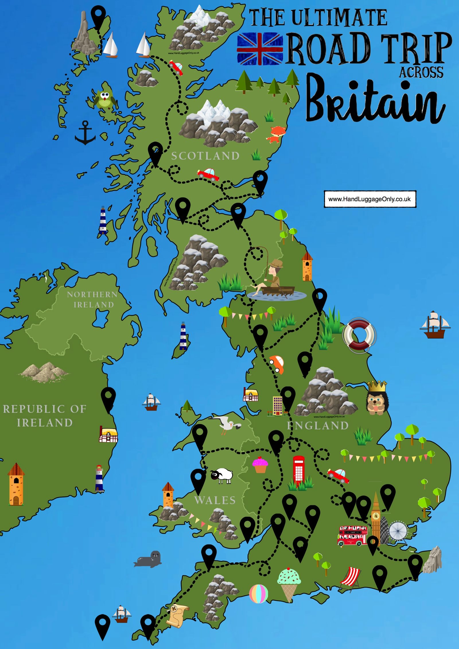 Free Printable Map Of Great Britain Easy Download Printables For 