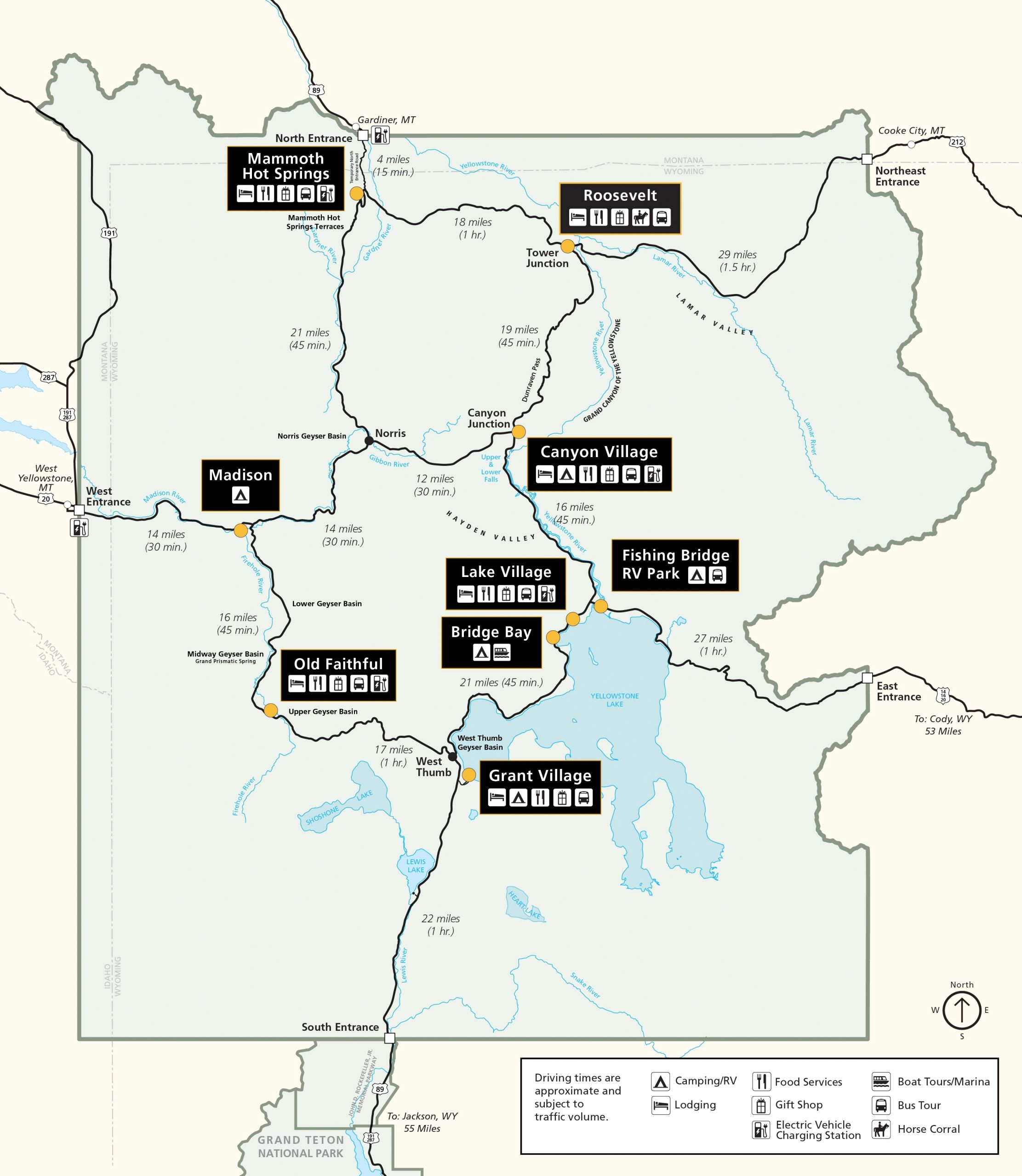 Free Printable Map Yellowstone National Park Download Free Printable 
