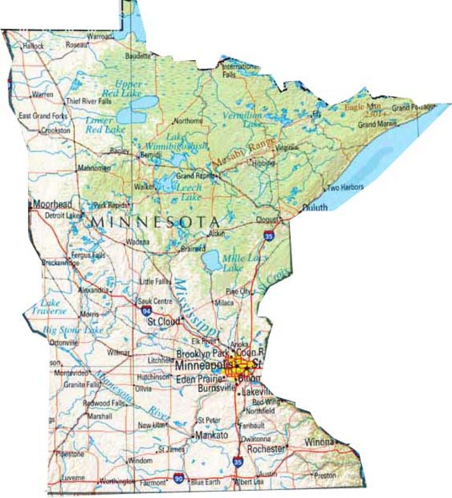 Free Printable Minnesota Map PDF More Printables For Everyone