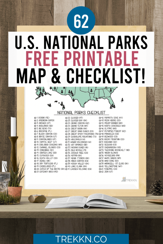 Free Printable National Parks Map Plan Your Trip Printables For 