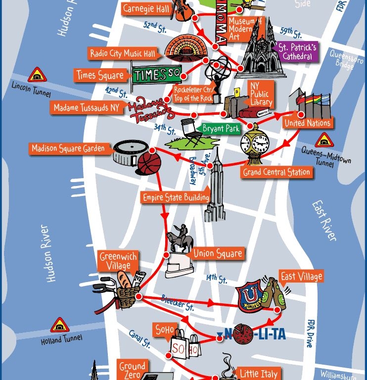 Free Printable NYC Sightseeing Map Plan Your Trip Printables For 