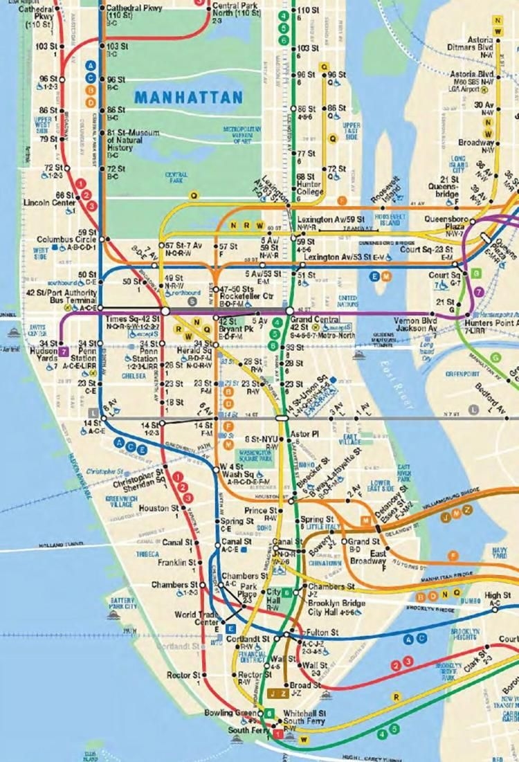 Free Printable NYC Subway Map Updated 2024 Printables For Everyone