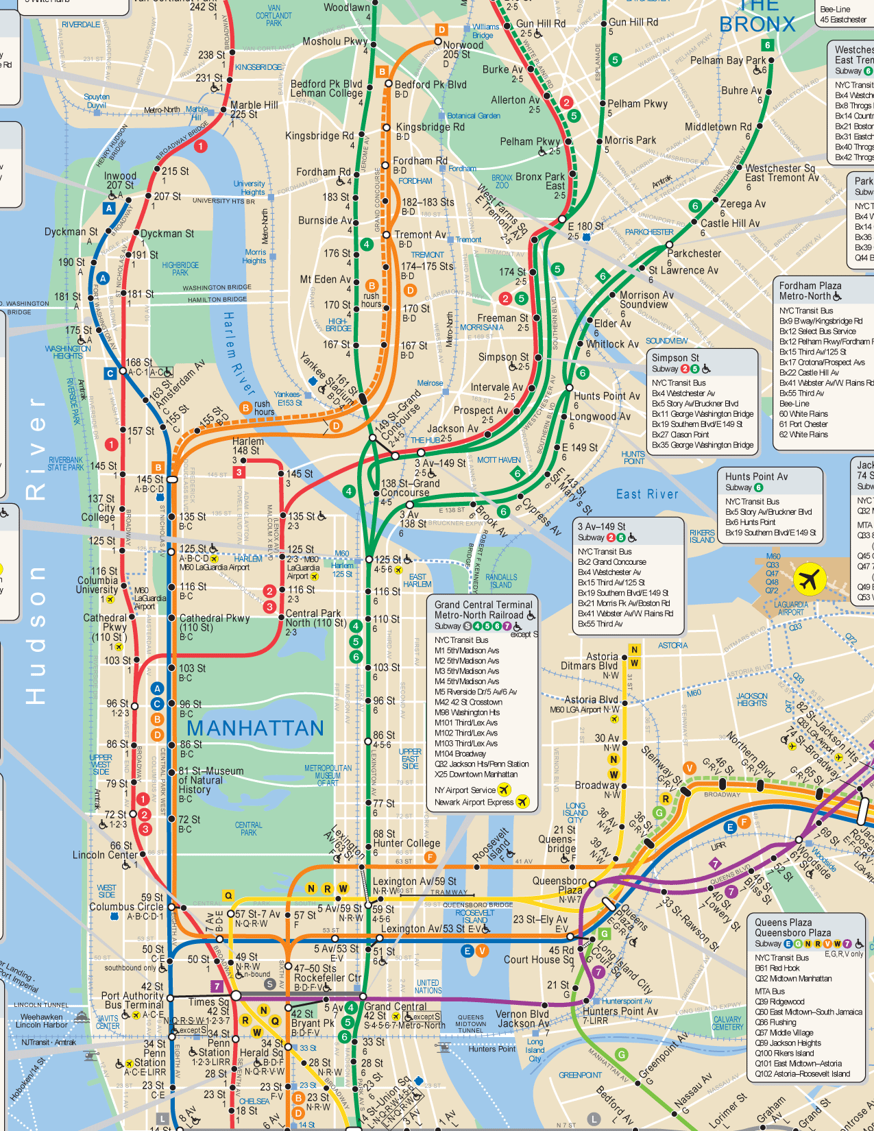 Free Printable NYC Subway Map Updated 2024 Printables For Everyone