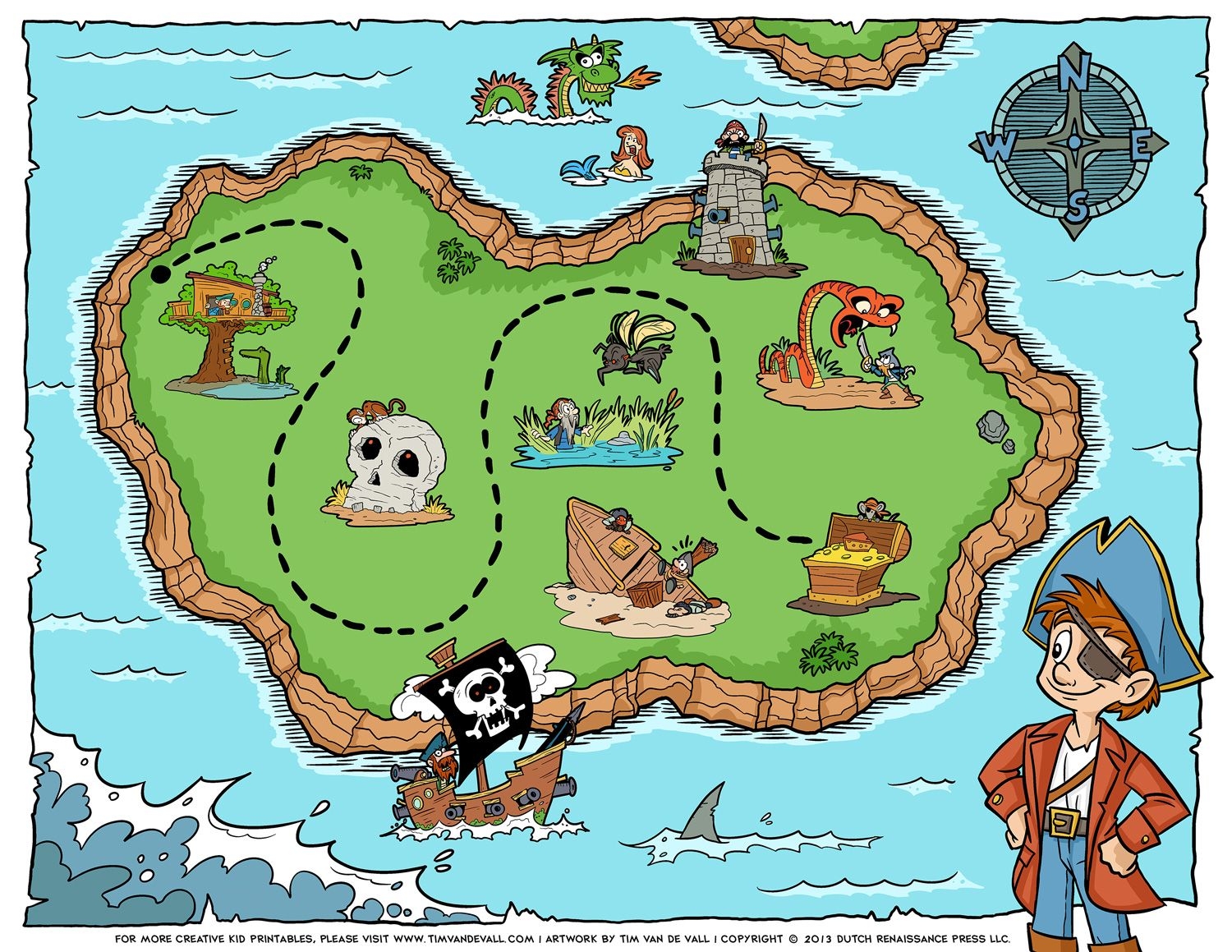Free Printable Pirate Maps Printable Calendars AT A GLANCE
