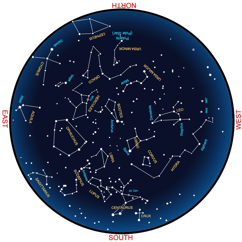 Free Printable Sky Map Stargaze Tonight Printables For Everyone
