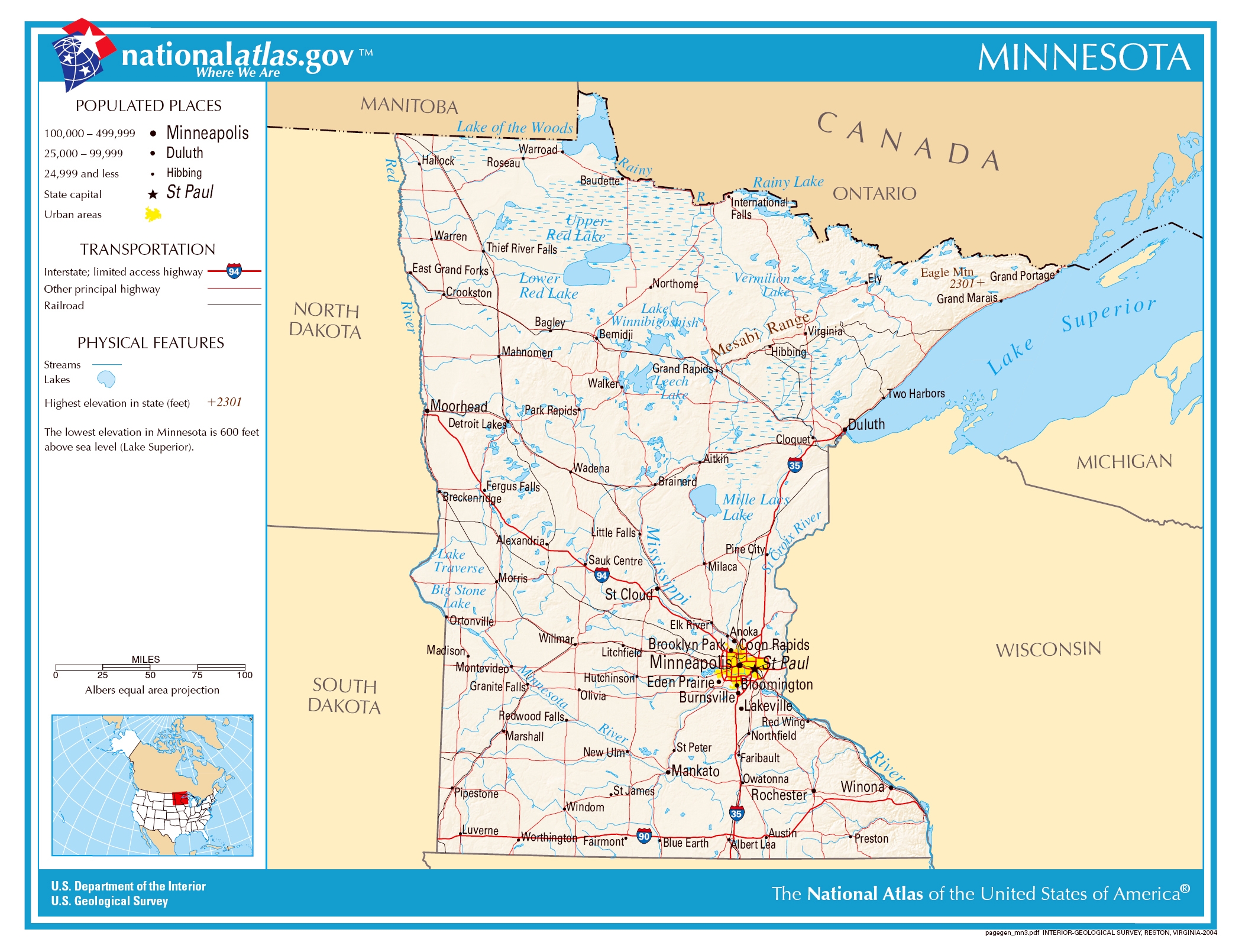 Free Printable State Map Of Minnesota Year Guide Printables For 
