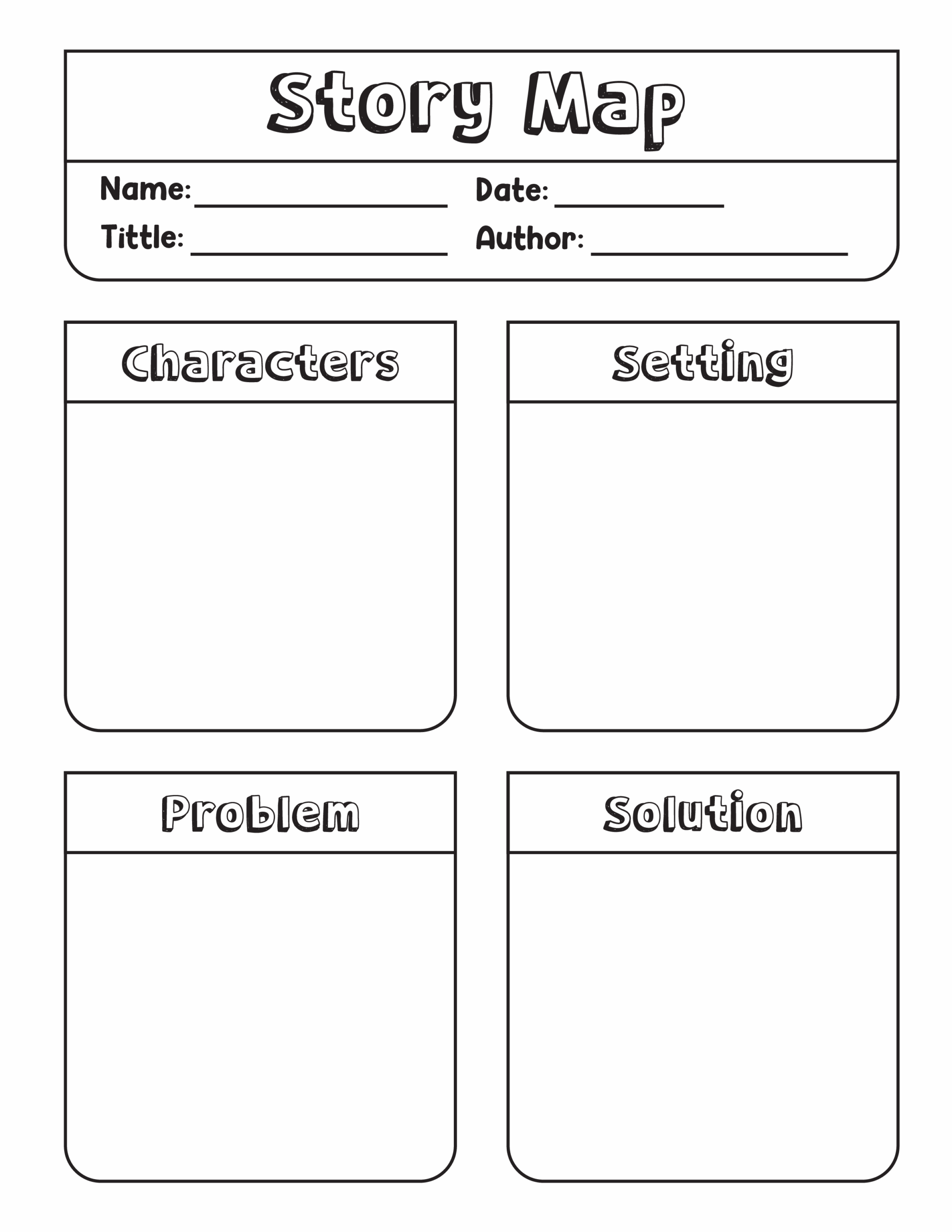 Free Printable Story Map Free Printable Map