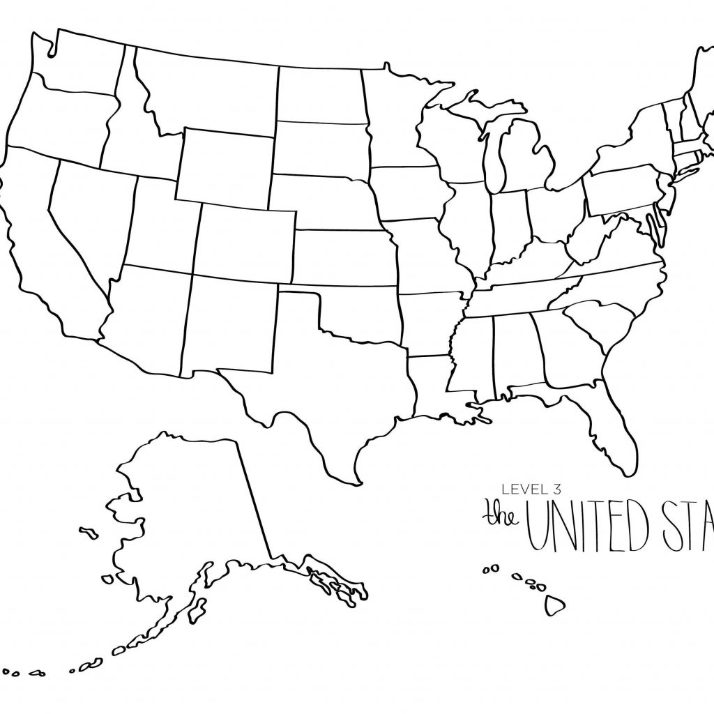 Free Printable United States Map Blank Printable US Maps
