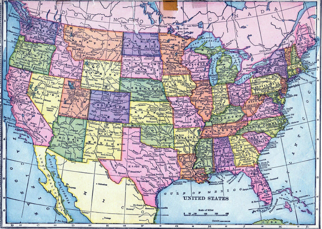 Free Printable United States Road Map Printable US Maps