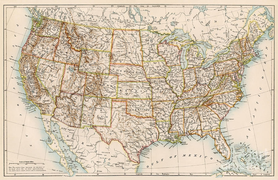 Free Printable Vintage Us Map Download Free Printable Vintage Us Map 